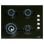 Placa de Gas Cata CI 631 BK 4 Zonas 60 cm Cristal Negro