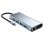 Zero-Max ZM-BYL-2110 Dock USB-C para USB 3.0/RJ-45/VGA/HDMI 4K/PD