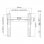 Kimex Supporto Fisso a Parete per TV 23''-42'' VESA 200x200 Max 40Kg