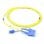 Kimex Cable de Fibra Óptica Dúplex 2mm OS2 SC/LC Amarillo 3m
