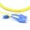 Kimex Cable de Fibra Óptica Dúplex 2mm OS2 SC/LC Amarillo 3m