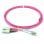 Kimex Cable de Fibra Óptica Dúplex 2mm OM4 SC/LC Magenta 2m
