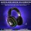 Cuffie da gioco wireless Newskill Aton nere RGB Bluetooth 5.0 multipiattaforma nere