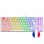 Mars Gaming MK80 Teclado Mecánico Blanco FRGB Switch Rojo Layout Francés