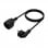 Aisens Cable Alargador de Alimentación Schuko CEE7 Macho/Hembra 3m Negro