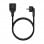 Aisens Cable Alargador de Alimentación Schuko CEE7 Macho/Hembra 3m Negro