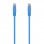 Aisens A145-0572 Cable de Red RJ45 UTP Cat 6A 50cm Azul