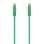 Cavo di rete Aisens A145-0577 Cat6a RJ45 UTP 0,25m Verde LSZH
