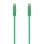 Cavo di rete Aisens A145-0577 Cat6a RJ45 UTP 0,25m Verde LSZH
