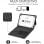Custodia con tastiera Bluetooth Subblim Keytab Pro in marmo bianco per tablet da 9,6-11".