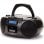 Aiwa Boombox BBTC-660DABBK CD-Player Bluetooth/USB/MP3/Kassetten grau