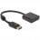 Delock 63585 Adaptador DisplayPort 1.2 a HDMI Macho/Fêmea Preto