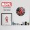 Marvel Reloj de Pared Spiderman 001 Negro Brillante