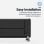Universal Blue Cala Conta 5015B Panel Calefactor de Cristal Negro WiFi 1500W