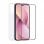 Muvit for Change Funda para Apple iPhone 14 Pro + Protector Cristal Templado Plano Marco Negro