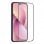 Muvit for Change Tempered Glass Protector Schwarzer Rahmen Antibakteriell für Apple iPhone 14 Pro Max