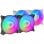 Mars Gaming MFDUO Kit 2 Ventoinhas FRGB Rainbow 120mm Pretas