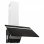 VidaXL Hotte décorative 60 cm C Acier inoxydable/Verre trempé Noir