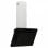Cappa Decorativa VidaXL 60 cm C Acciaio Inossidabile/Vetro Nero
