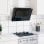 Cappa Decorativa VidaXL 60 cm C Acciaio Inossidabile/Vetro Nero