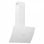 Campana decorativa VidaXL 60 cm in acciaio inossidabile/vetro temperato bianco