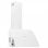 Campana decorativa VidaXL 60 cm in acciaio inossidabile/vetro temperato bianco