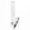 Campana decorativa VidaXL 60 cm in acciaio inossidabile/vetro temperato bianco