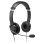 Auriculares Kensington con cable, cancelación de ruido, micrófono boom y control volumen Negro