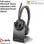 Cuffie wireless Poly Voyager4320UC con supporto di ricarica