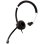 Auriculares V7 Deluxe Mono con cable 3,5 mm, cancelación de ruido, micrófono omnidireccional, oficina, negro y plata