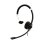 Auriculares V7 Deluxe Mono con cable 3,5 mm, cancelación de ruido, micrófono omnidireccional, oficina, negro y plata