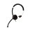 Auriculares V7 Deluxe Mono con cable 3,5 mm, cancelación de ruido, micrófono omnidireccional, oficina, negro y plata