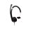 Auriculares V7 Deluxe Mono con cable 3,5 mm, cancelación de ruido, micrófono omnidireccional, oficina, negro y plata