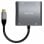 AISENS A109-0626 USB-Grafikadapter 3860 x 2160 Pixel Grau