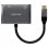 Aisens A109-0627 Adaptador USB-C a VGA/HDMI 15cm Gris