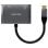 Adaptador USB-C a VGA/HDMI 4K Aisens 15cm Gris