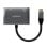 Adaptador USB-C a VGA/HDMI 4K Aisens 15cm Gris