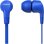 Auriculares Philips TAE1105BL con cable, conexión 3,5 mm, micrófono y control remoto, azul