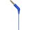 Auriculares Philips TAE1105BL con cable, conexión 3,5 mm, micrófono y control remoto, azul