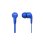 Auriculares Philips TAE1105BL con cable, conexión 3,5 mm, micrófono y control remoto, azul
