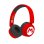 Casque Blade Super Mario Logo sans fil et filaire Bluetooth enfant, pliable, rouge et noir