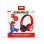Casque Blade Super Mario Logo sans fil et filaire Bluetooth enfant, pliable, rouge et noir