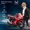 Homcom Moto Eléctrica Honda con Licencia 6V Rojo para Niños de 3-5 Años