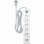 Philips SPN3052WA/10 Multiprise 5 Prises Schuko + 2 USB 2m