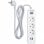 Philips SPN3032WA/10 Multipresa 3 Prese Schuko + 2 USB 2m