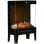 Homcom Chimenea Eléctrica con Llama LED 2000W Negra