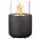 Homcom Chimenea Bioetanol Sobremesa Capacidad 0.4L Combustión 2.5h 12x12x19cm