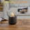 Homcom Chimenea Bioetanol Sobremesa Capacidad 0.4L Combustión 2.5h 12x12x19cm
