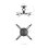Aisens CP03TSR-127 Supporto a Soffitto per Proiettore VESA 54x54 a 320x320 mm Max 13,5 kg