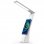 Coole, kompakte LED-Lampe mit kabelloser Qi-Ladestation, Weiß